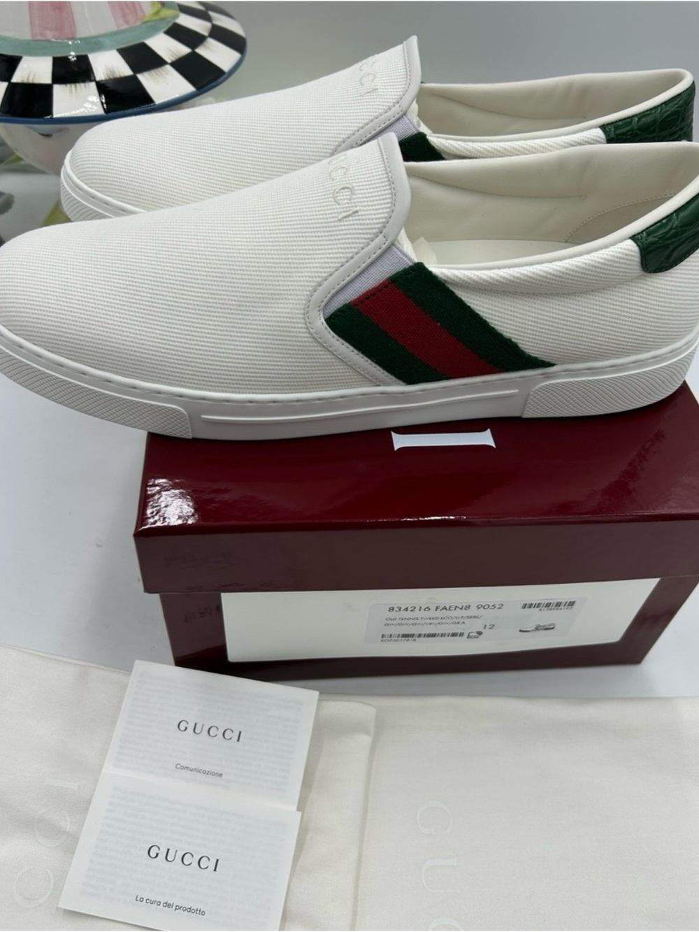 Gucci ace slip on sneaker size 12 fits 13 US made in Italy - Picture 3 of 8